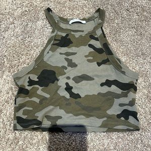 Zara Camo Croptop